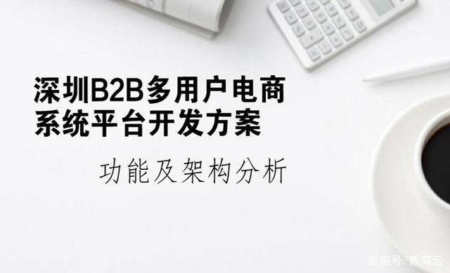 b2b多用户电商系统平台开发方案,功能及架构分析
